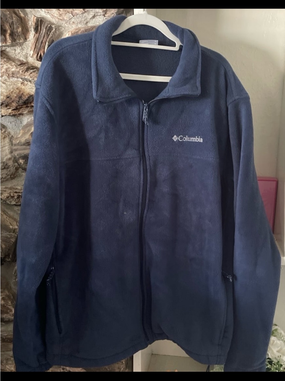 Columbia Navy Full-Zip Fleece Jacket